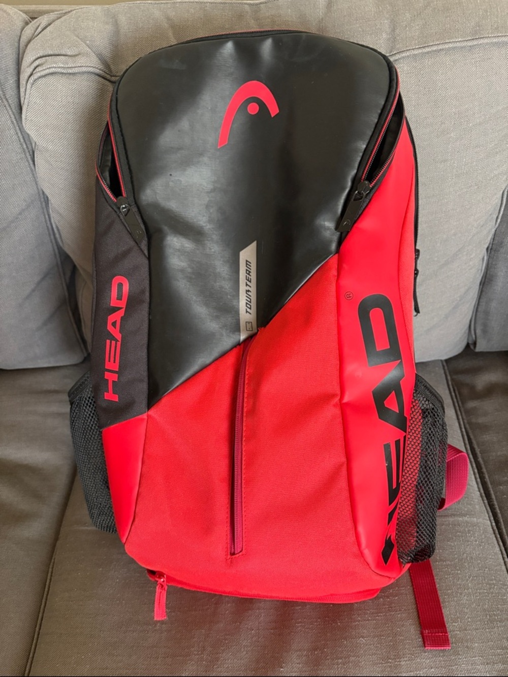 HEAD Red & Black Men's Backpack with Racquet Pocket - Tour Team